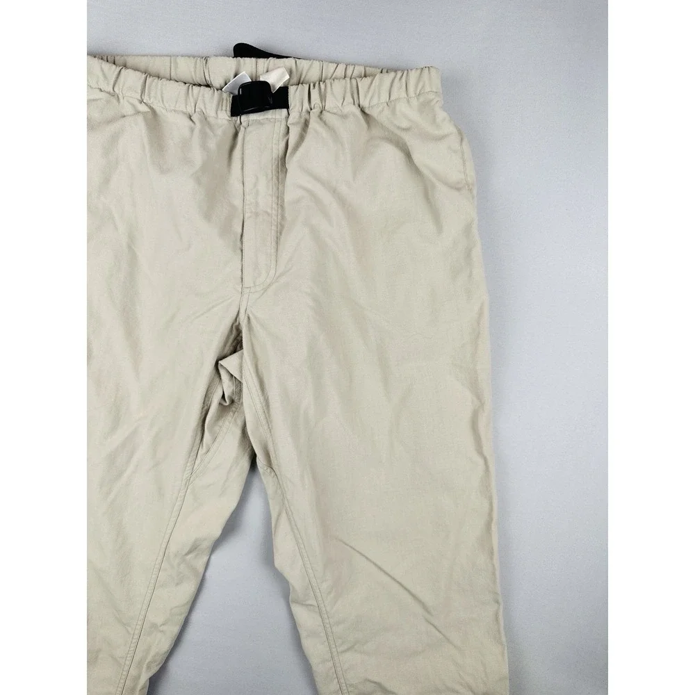 Vintage 90s The North Face Canvas Hiking Pants Beige Elastic Waist Men's XL